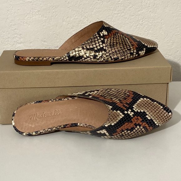 Madewell Remi Mule, in Spiced Cider Multi Snake Print. NWT - Picture 3 of 12